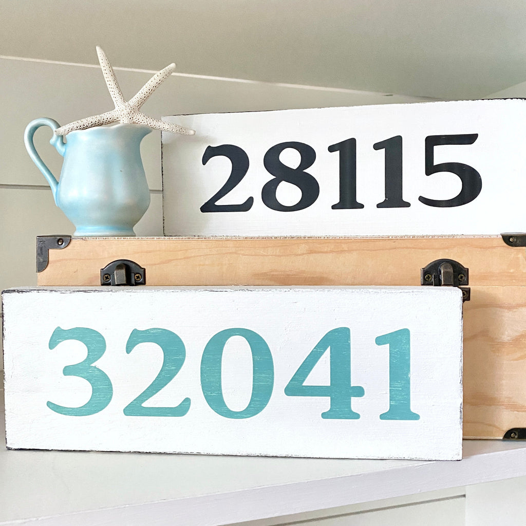 Custom Zip Code Sign Small