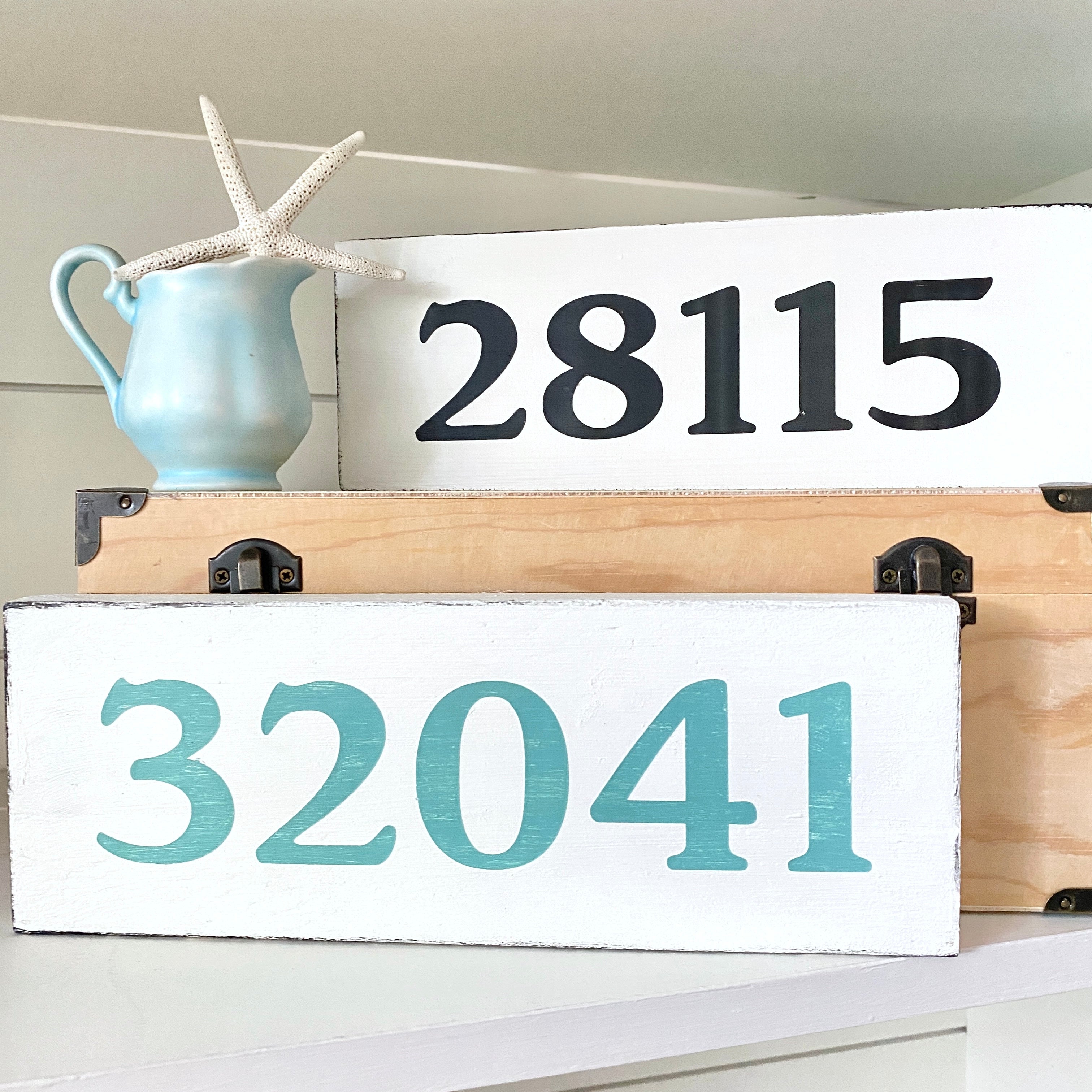 Custom Zip Code Sign Small