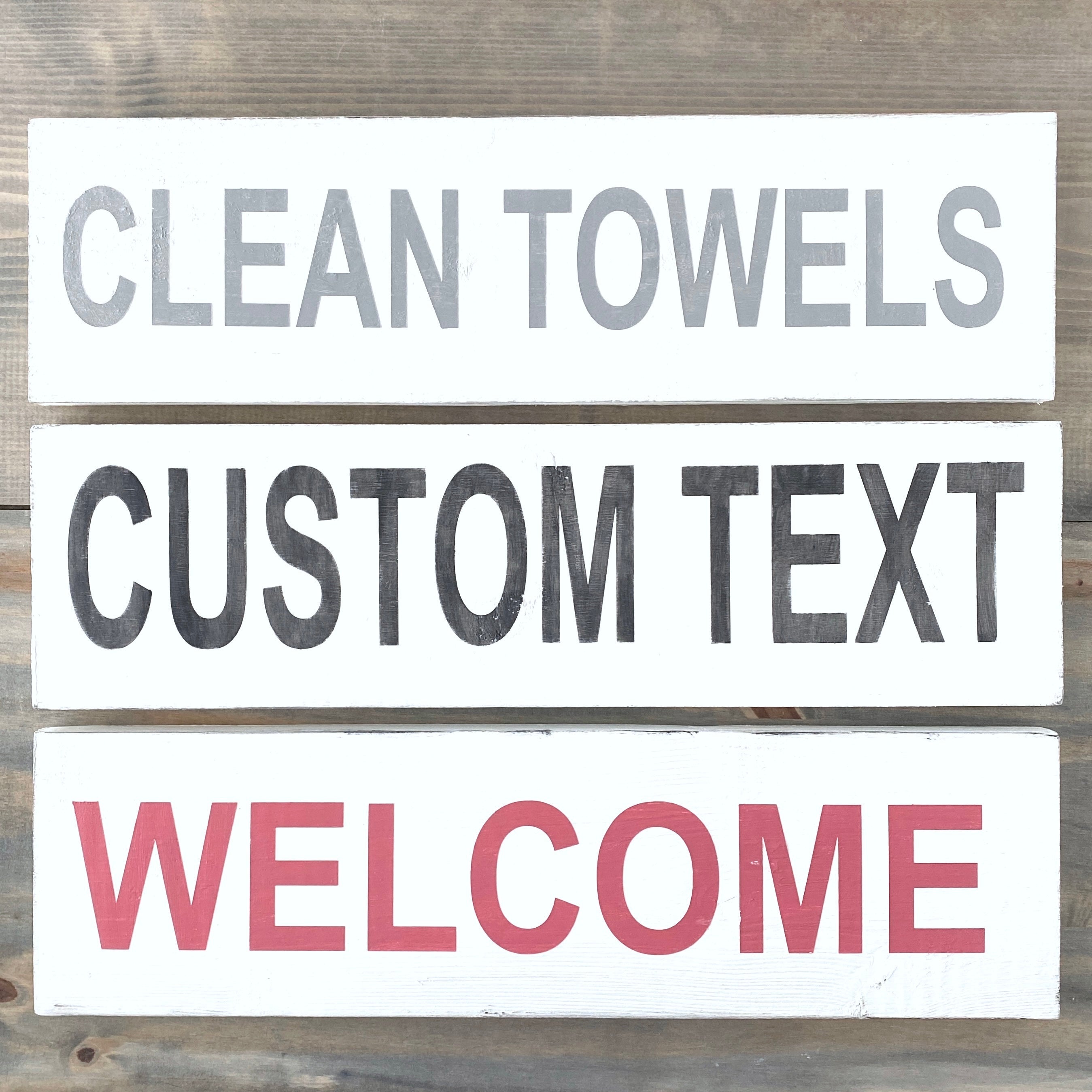 CUSTOM Large Word Sign