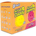 Daddy Sponges & Scrub Mommy 8 Pack - Scratch Free Multipurpose Kitchen Sponges - Stain & Odor Resistant Cleaning Tools - House Cleaning Supplies