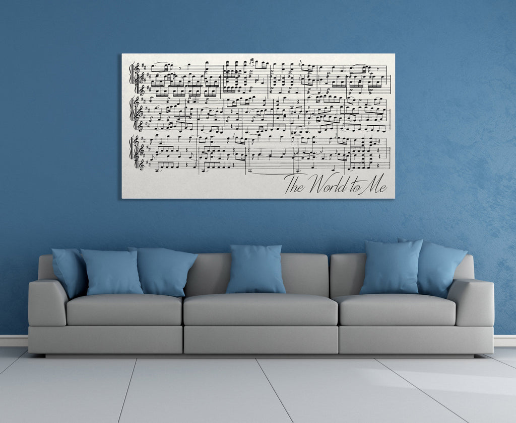 First Dance Lyrics On Canvas - Custom Made With Your Wedding Song