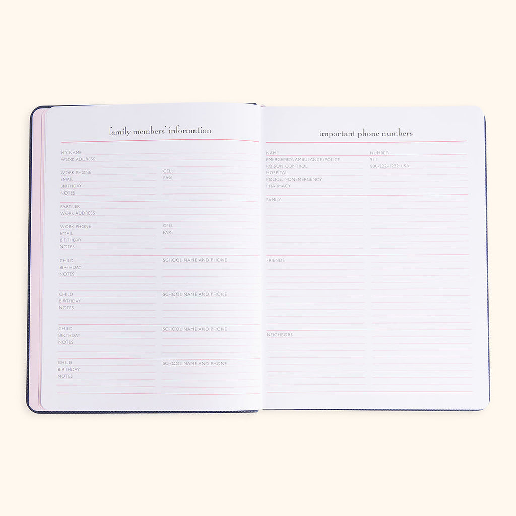 Mom Agenda Desktop 12-Month Planner 2026