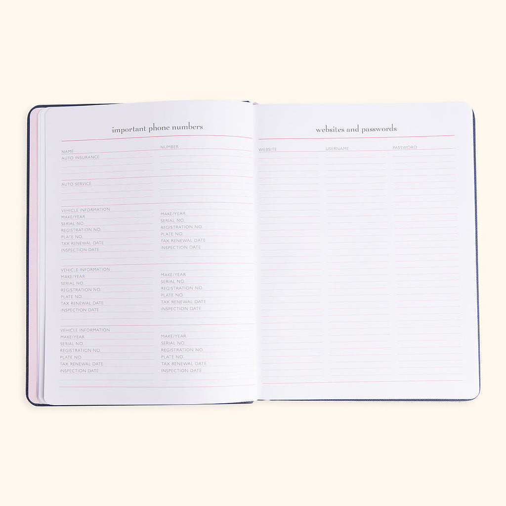 Mom Agenda Desktop 12-Month Planner 2026