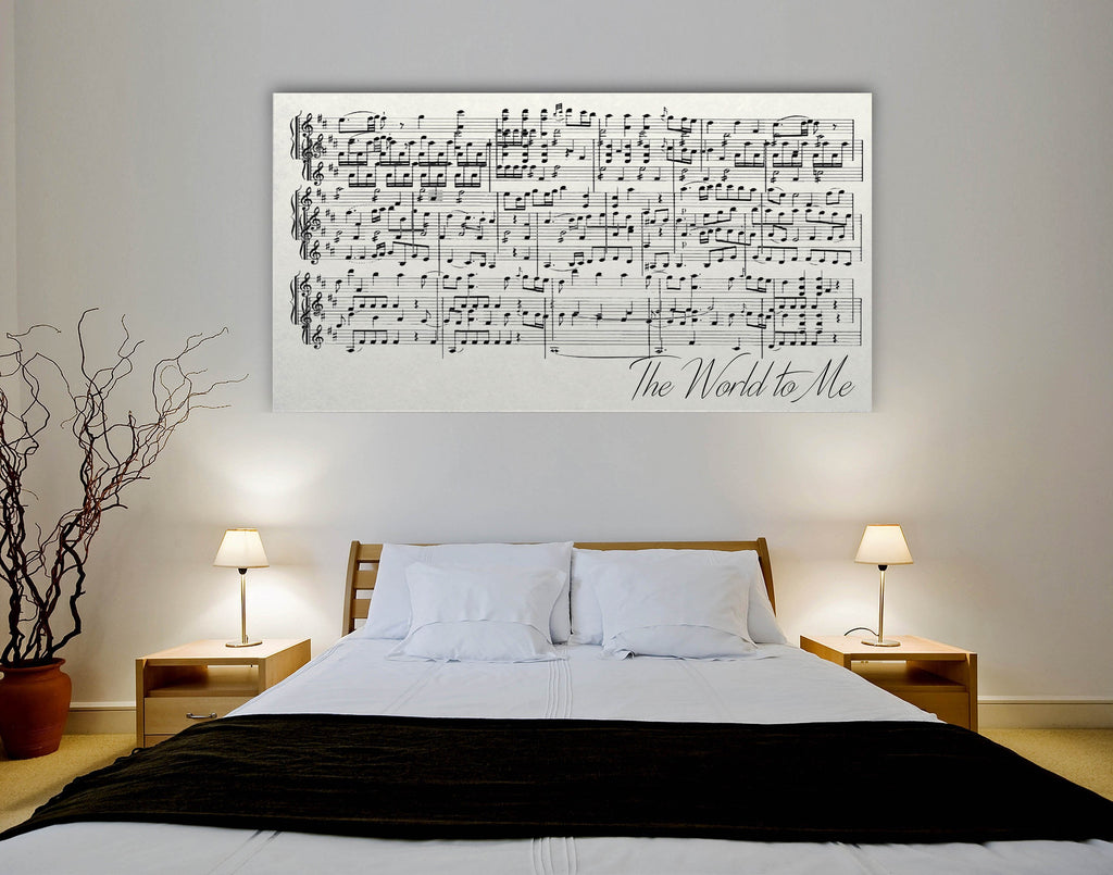 First Dance Lyrics On Canvas - Custom Made With Your Wedding Song