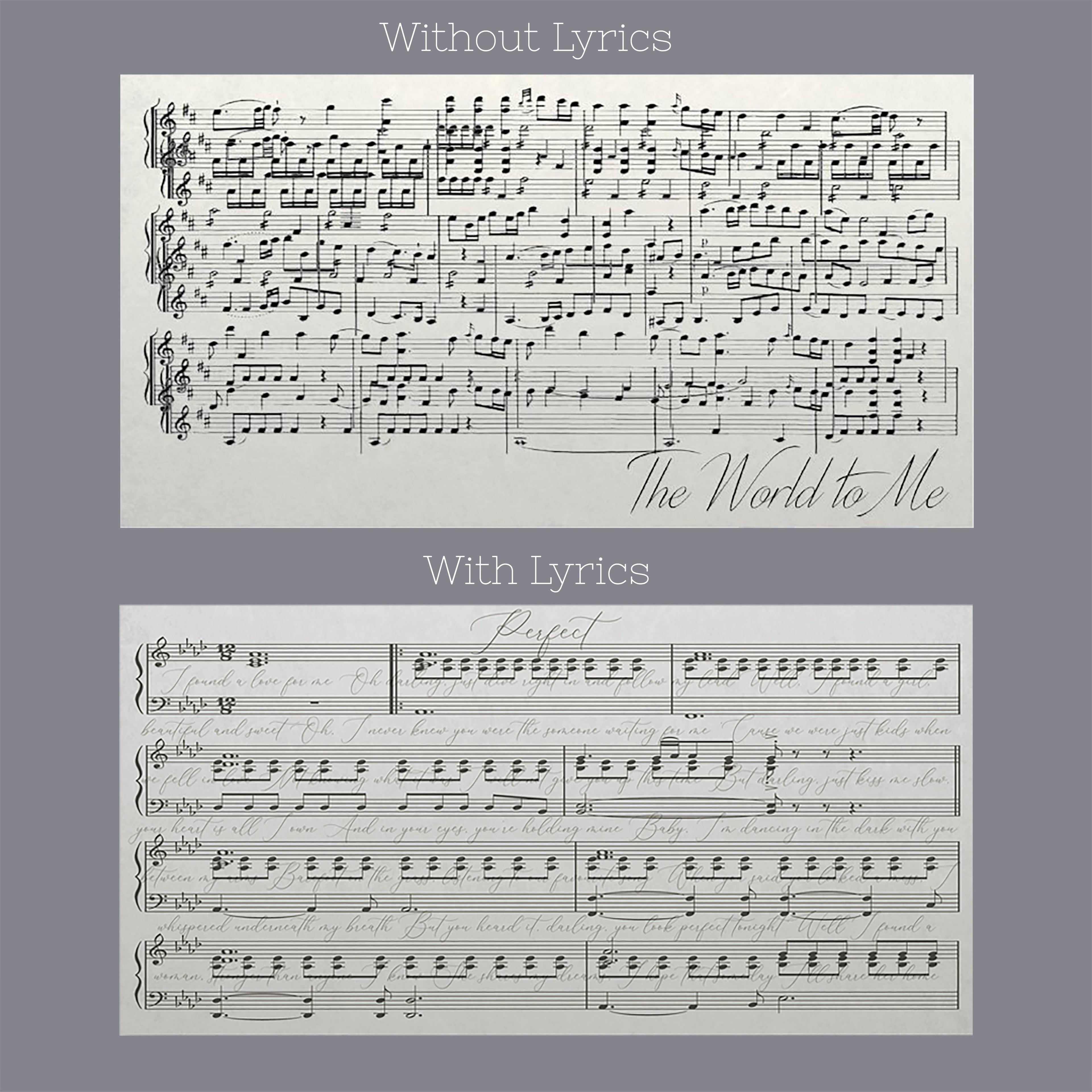 First Dance Lyrics On Canvas - Custom Made With Your Wedding Song