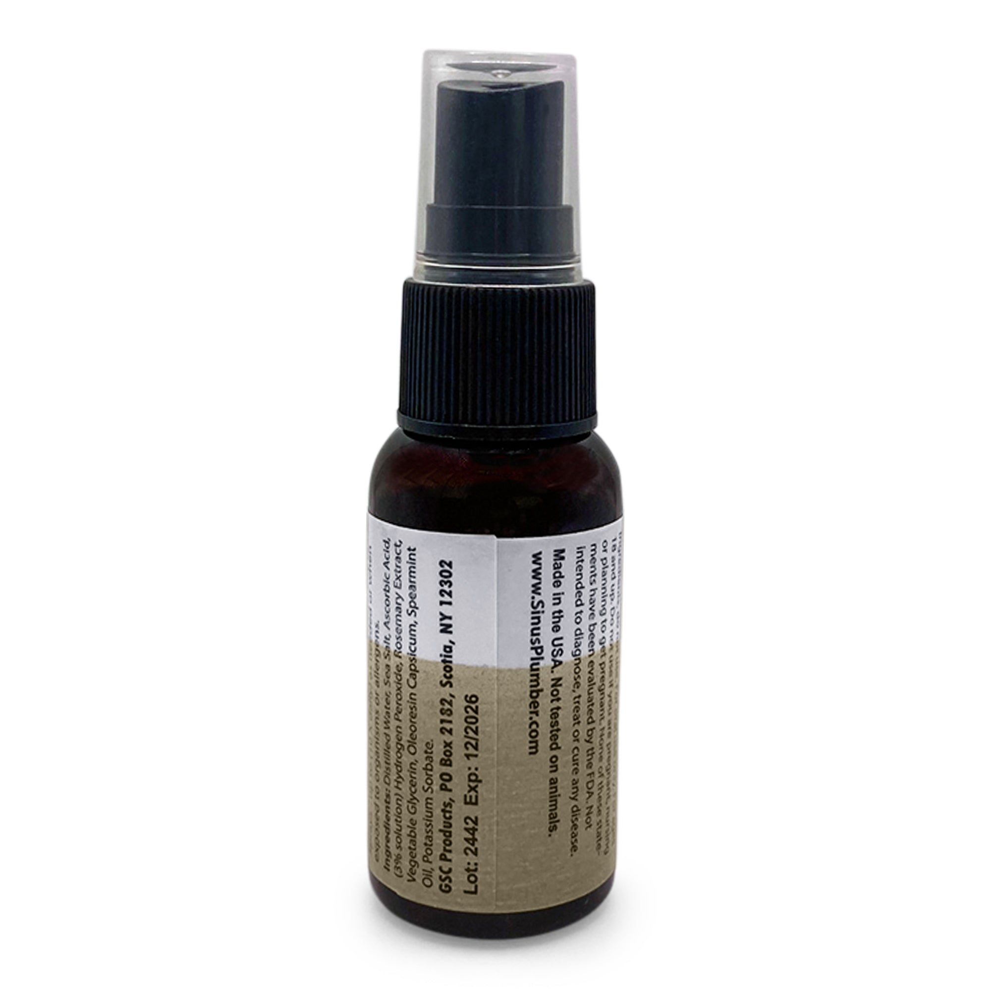 Sinus Plumber Hydrogen Peroxide Throat Spray | Cold & Flu Support