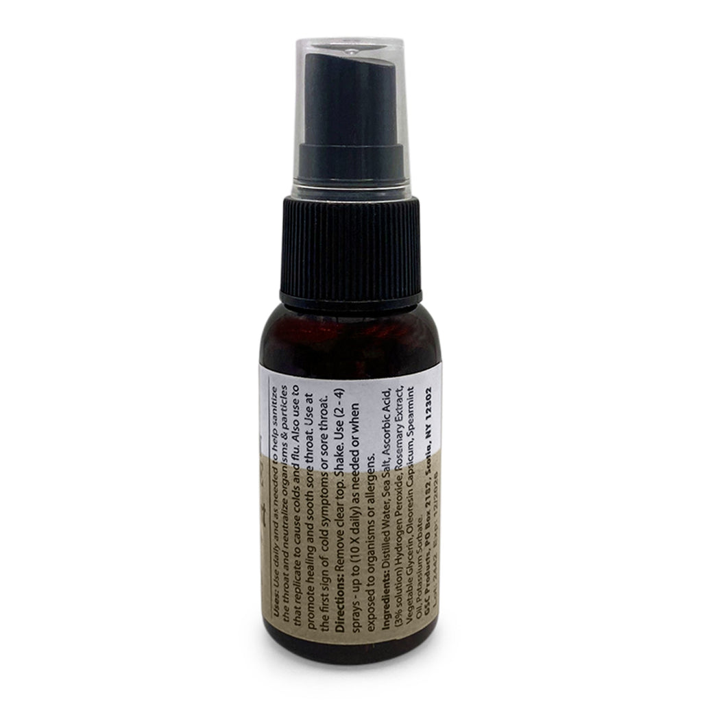Sinus Plumber Hydrogen Peroxide Throat Spray | Cold & Flu Support