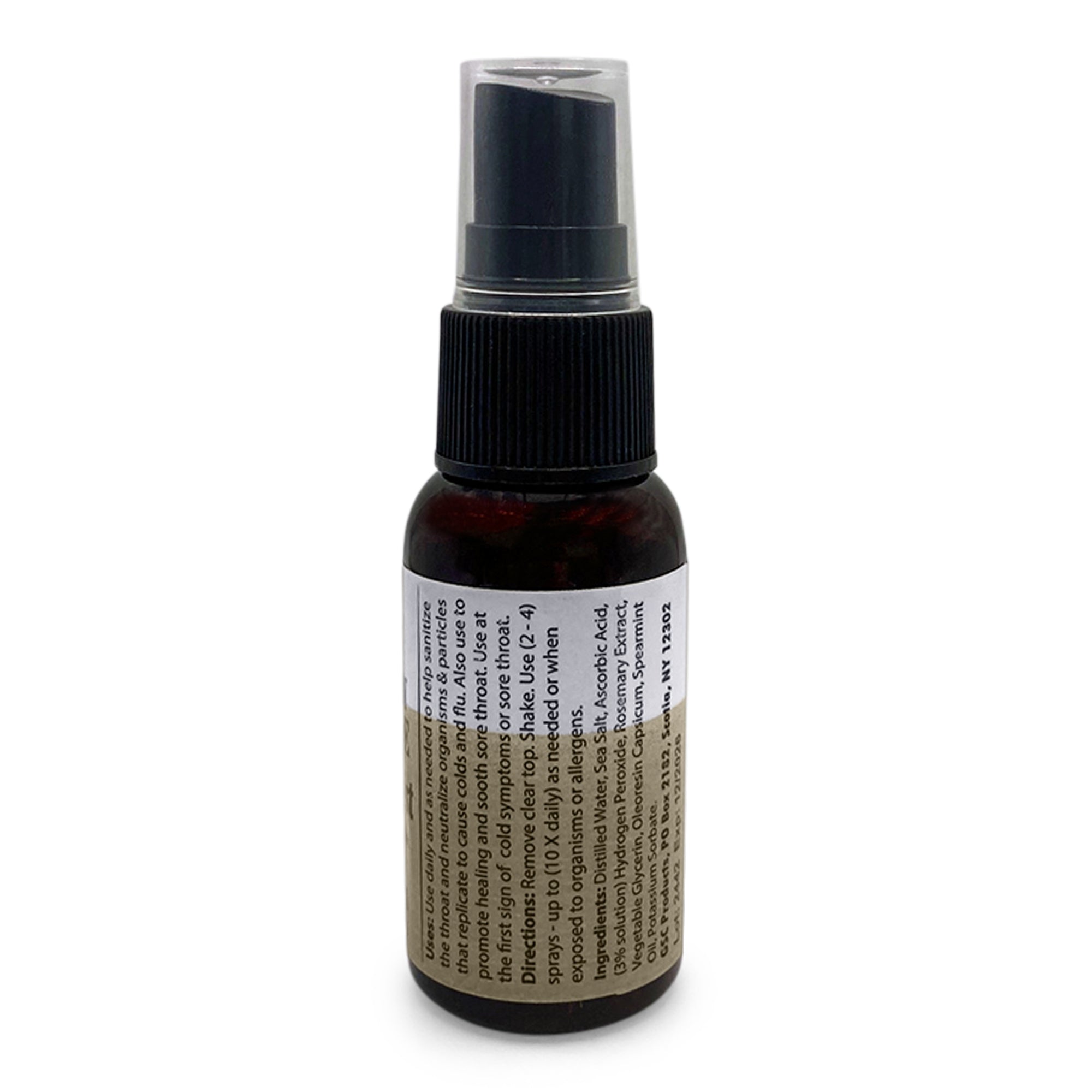 Sinus Plumber Hydrogen Peroxide Throat Spray | Cold & Flu Support