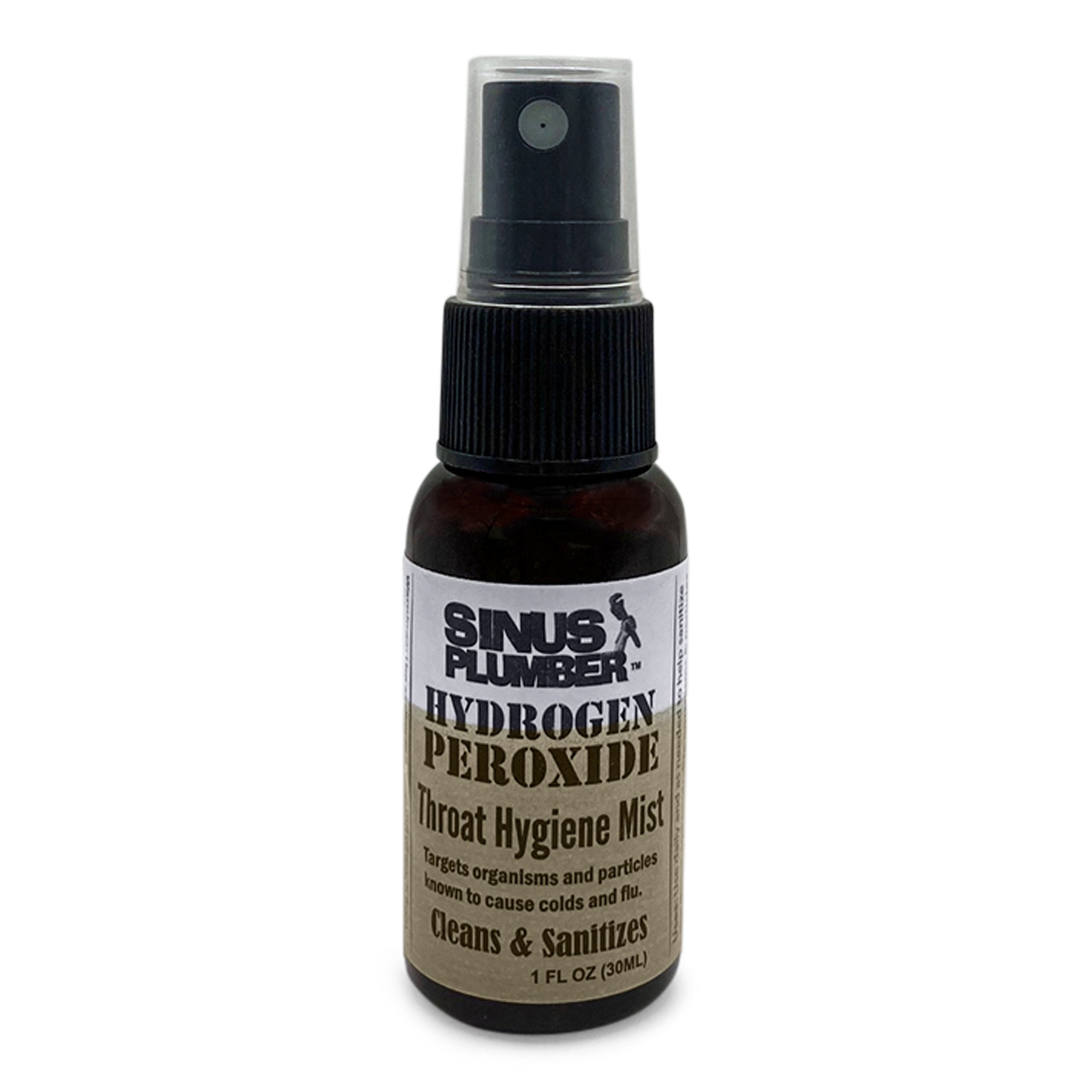 Sinus Plumber Hydrogen Peroxide Throat Spray | Cold & Flu Support
