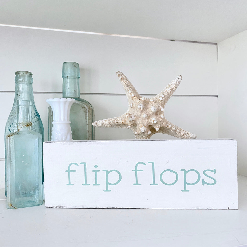 Flip Flops Word Sign